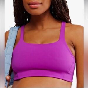 FP Movement x Hatch Never Better Square Neck Maternity Bra Fluorenscent Berry
